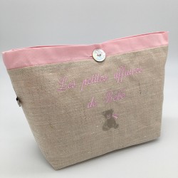 POCHETTE BOUTON NACRE